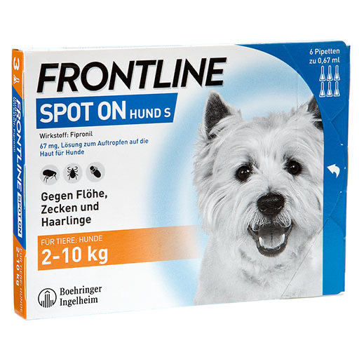 Frontline Spot-on Hund S  (4 - 10 kg) 6 St.
