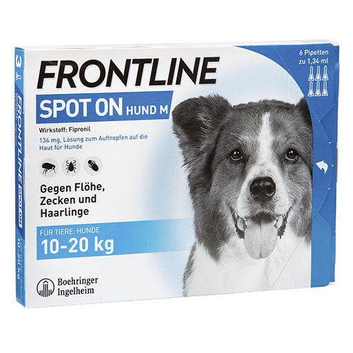 Frontline Spot-on Hund M  (10 - 20 kg) 6 St.