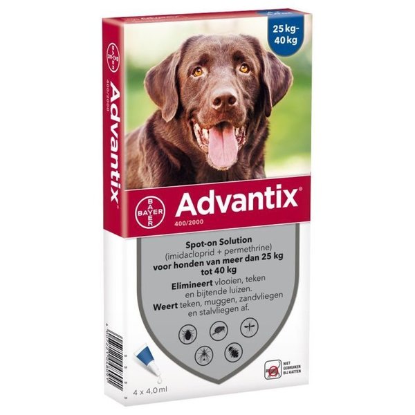 ADVANTIX 400/2000 | Hund 25-40kg | 4St.